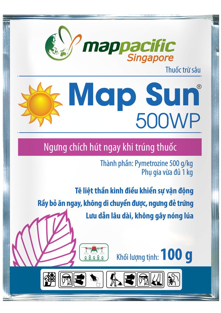 Map Sun 500WP - Thuốc trừ sâu rầy nâu hại lúa gói 100g