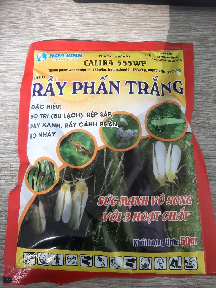 Thuốc trừ sâu rầy CALIRA 555WP Diệt trừ hiệu quả côn trùng chích hút RẦY XANH RẦY NÂU BỌ TRĨ RỆP SÁP