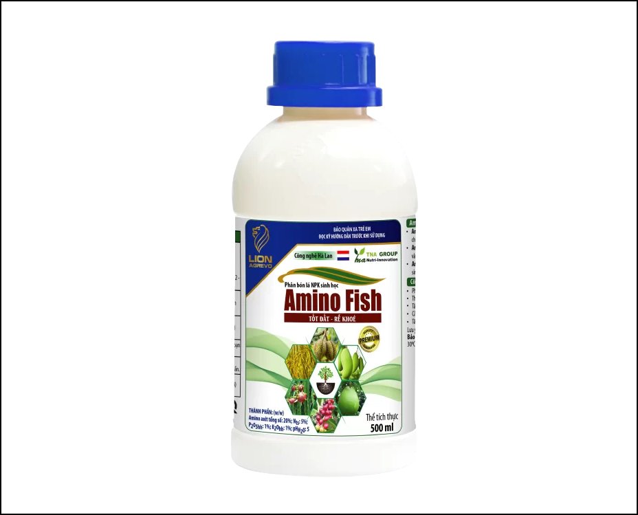 Phân bón lá sinh học AMINO FISH – Tốt đất, khỏe rễ, bật chồi mạnh mẽ