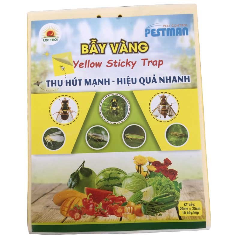 Bẫy diệt côn trùng - Bẫy vàng - Thu Hút Mạnh - Hiệu quả nhanh