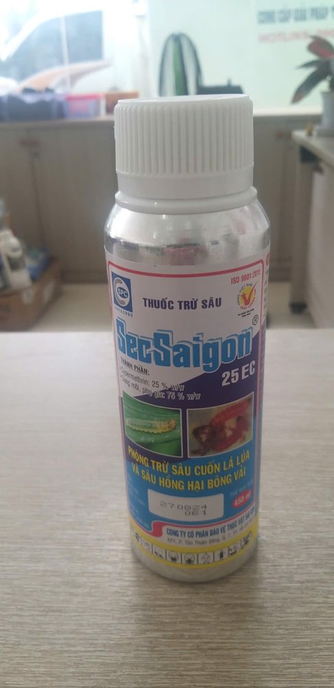 Thuốc Trừ Sâu SecSaigon 25EC - Phòng trừ sâu cuốn lá lúa và sâu hồng hại bông vải