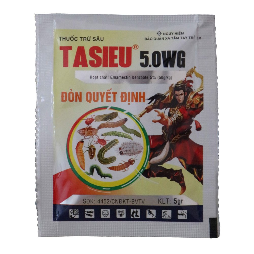 Tasieu 5.0WG - Đặc trị bọ trĩ , Sâu Tơ, Sâu Xanh, Rầy Xanh, Nhện Đỏ - 5gr