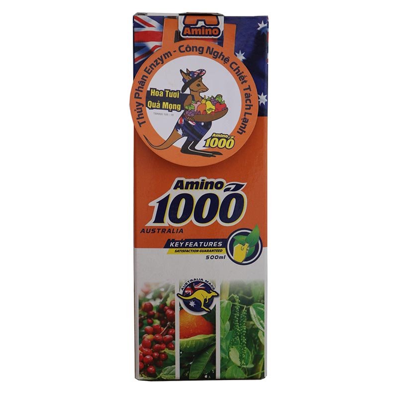 Phân bón lá cao cấp Amino 1000 - Nhập khẩu từ Úc - Thủy Phân Enzym - Công Nghệ Chiết Tách Lạnh  - Chai 500ml