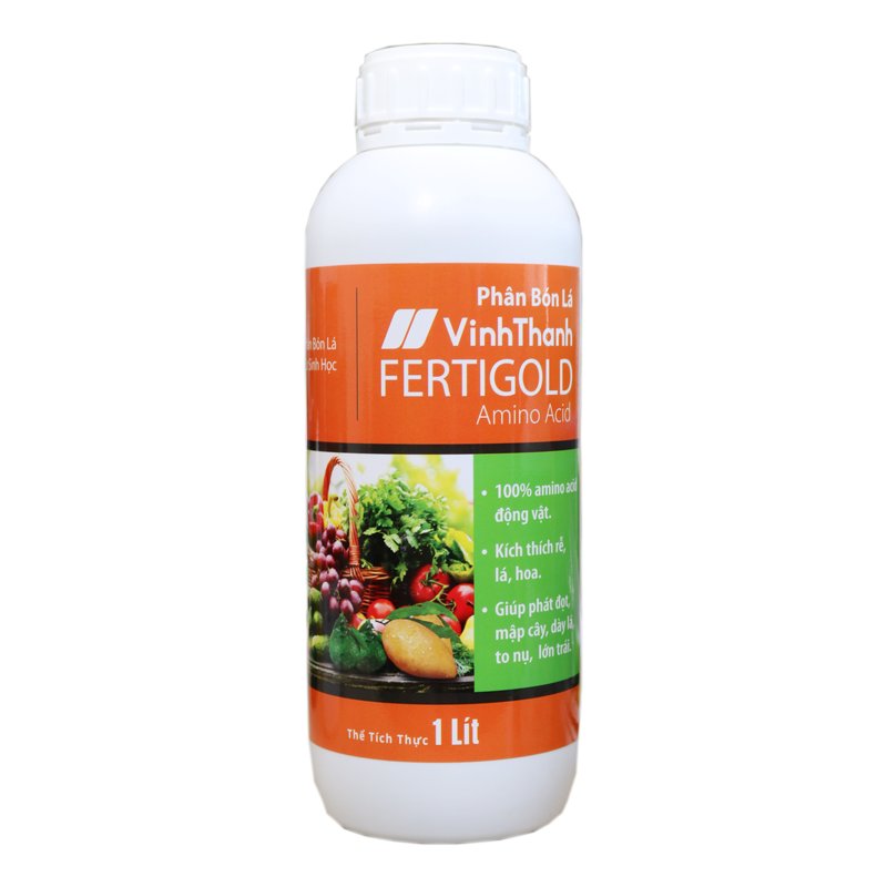 Phân Bón Lá Hữu Cơ Sinh Học FertiGold Amino Acid - Chai 1 Lít