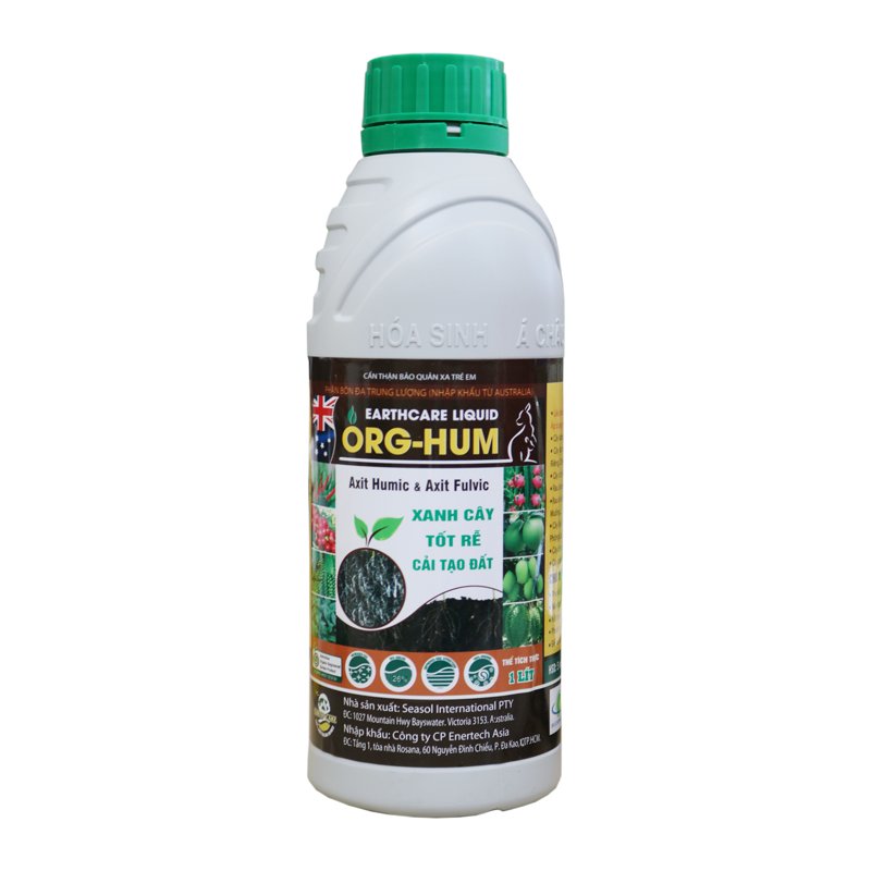 Phân bón đa trung lượng - Nhập từ khẩu Australia - Earthcare Liquid - ORG-HUM - Xanh cây, tốt rễ, cải tạo đất - Chai 1 lít