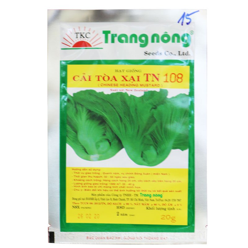 Hạt giống Cải tòa xại Trang Nông - TN 108 gói 20g