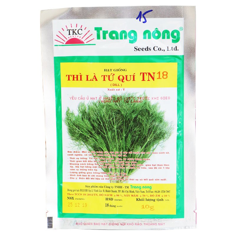 Hạt Giống Thì Là Tứ Quí TN 18