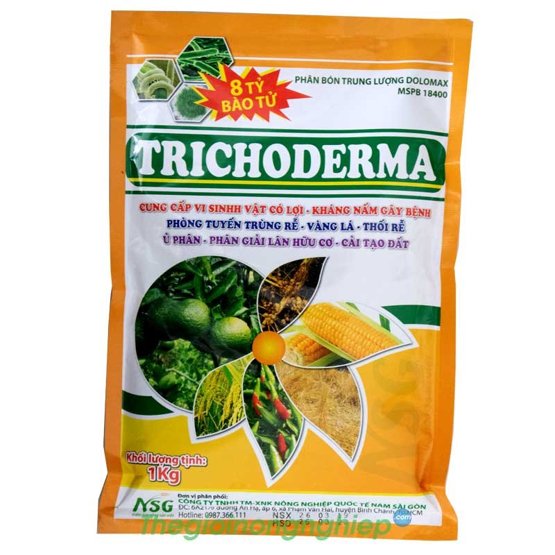 Trichoderma - Phân bón Trung Lượng Dolomax -  Siêu phẩm phân bón chứa 8 Tỷ Bào Tử - Phòng Tuyến Trùng Rễ - Vàng Lá - Thối Rễ