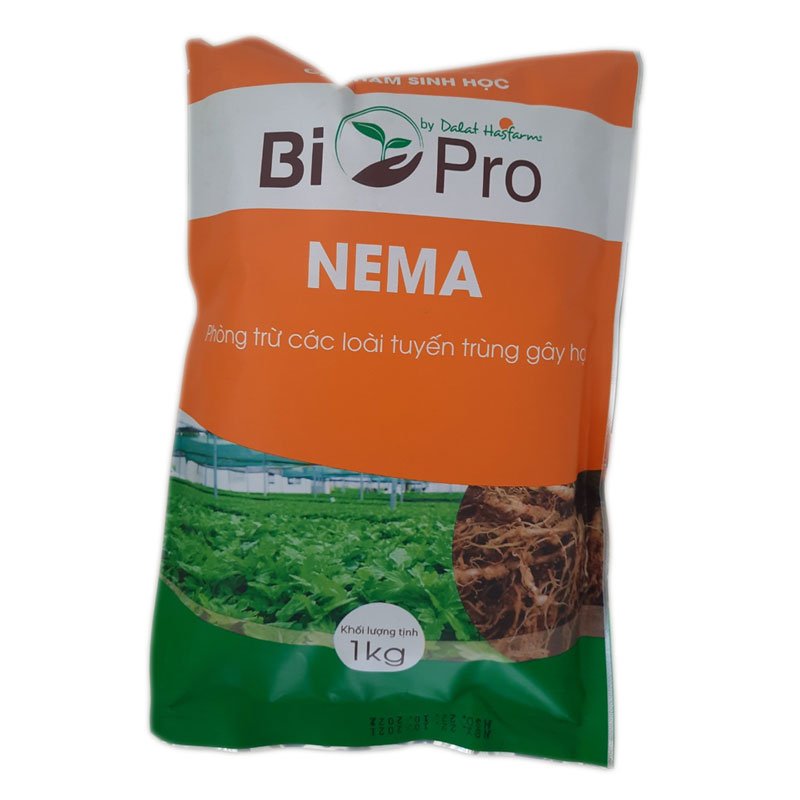BIO-PRO NEMA - Kiểm soát tuyến trùng hại rễ cây trồng bằng vi sinh vật - Chứa hàng tỷ bào tử nấm kí sinh trên trứng tuyến trùng