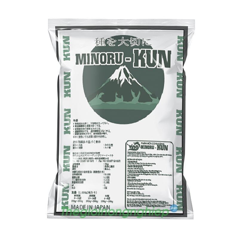 Phân Hữu Cơ Khoáng MINORU - KUN - Phân Nở Gà Hàng Đầu Nhật Bản