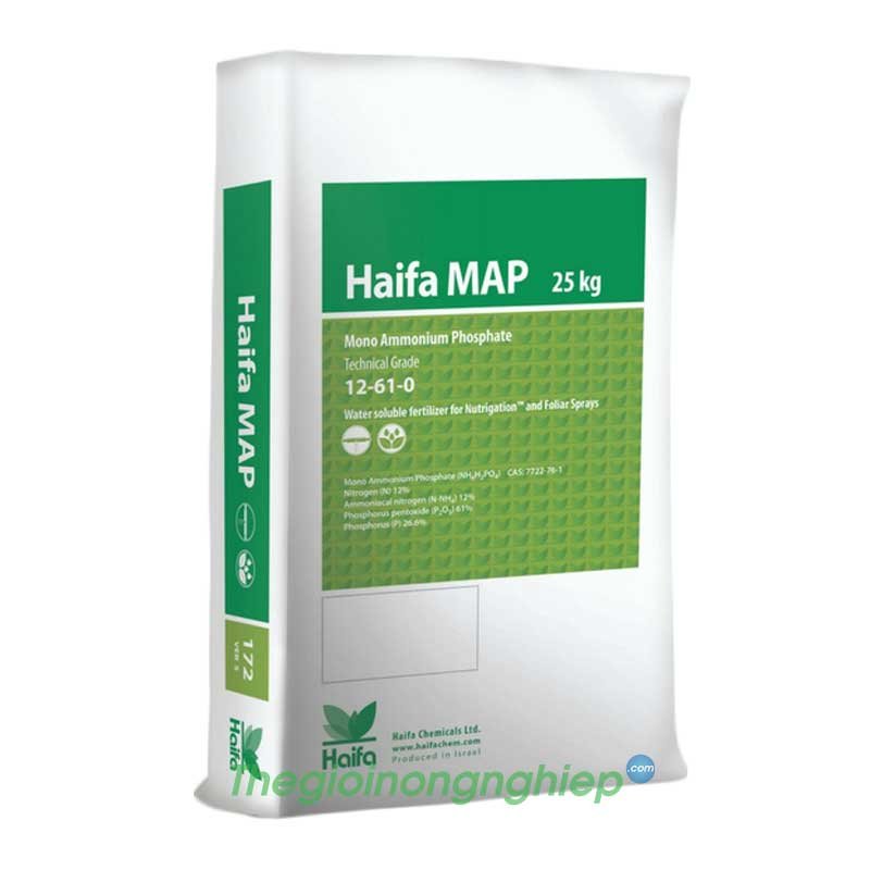 MAP Haifa - 12-60-0 - Phân bón cao cấp chuyên dùng cho hệ thống tưới nhỏ giọt