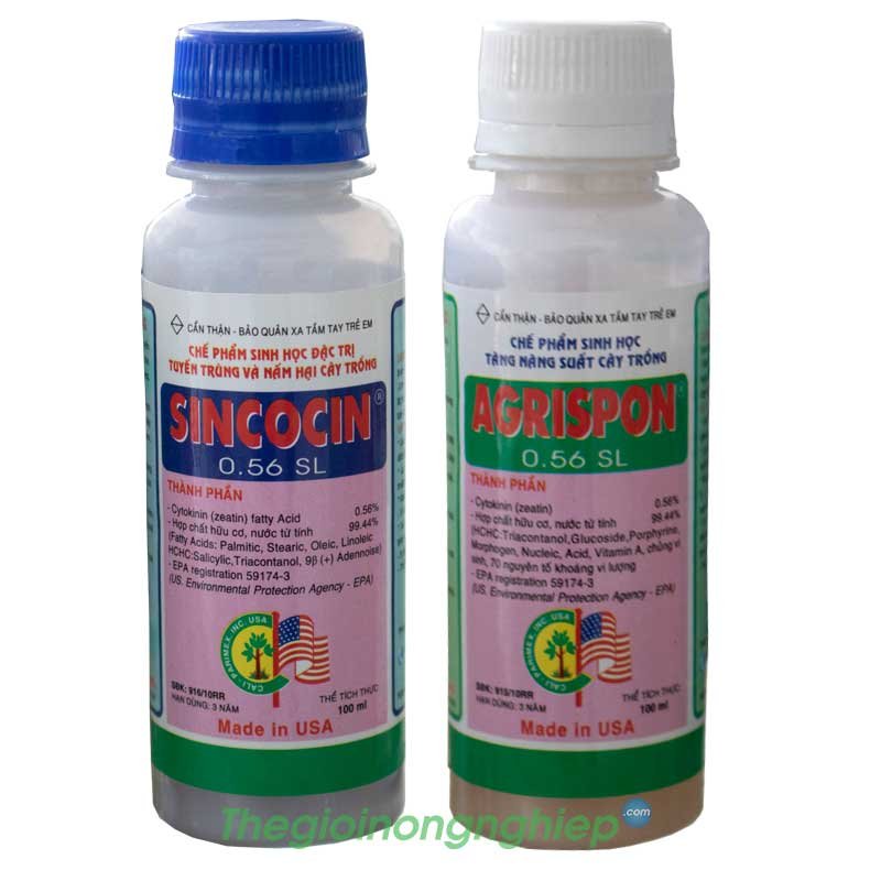 Sincocin & Agrispon - Bộ đôi chế phẩm sinh học trừ tuyến trùng và nấm bệnh, tăng trưởng cây