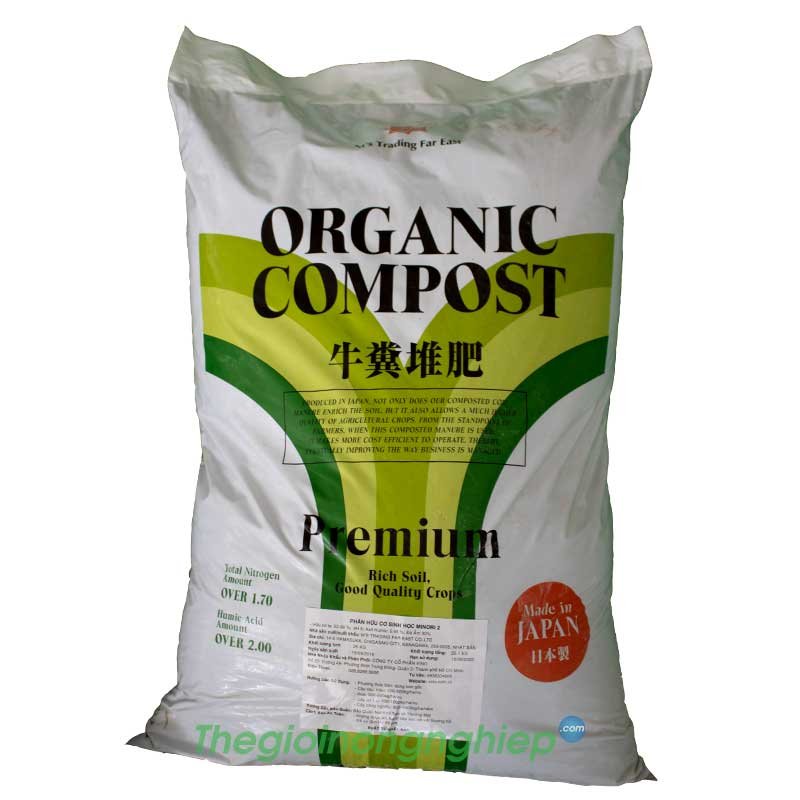 Phân Hữu Cơ Sinh Học Minori 2 - Phân Bò 25Kg - Nhập khẩu Nhật Bản