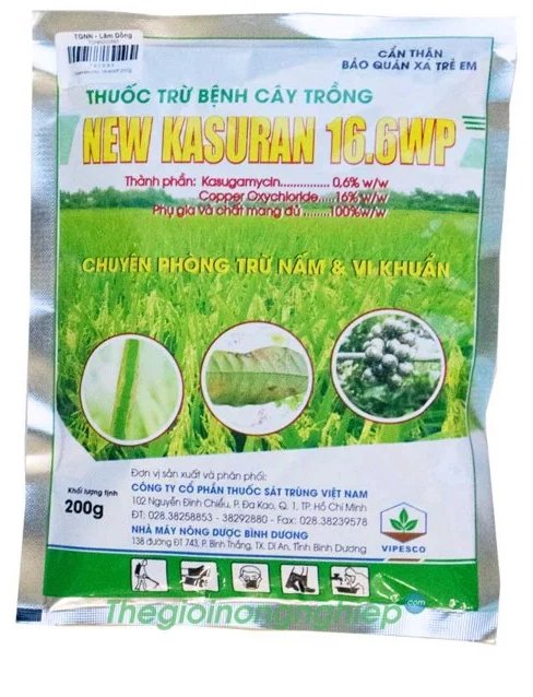 New Kasuran 16.6WP - Thuốc Trừ Bệnh Cho Cây Trồng - Chuyên phòng trừ nấm & Vi khuẩn