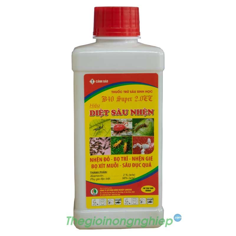 B40 Super 3.6EC - Thuốc Trừ Sâu Sinh Học Hiệu Diệt Sâu Nhện - Abamectin