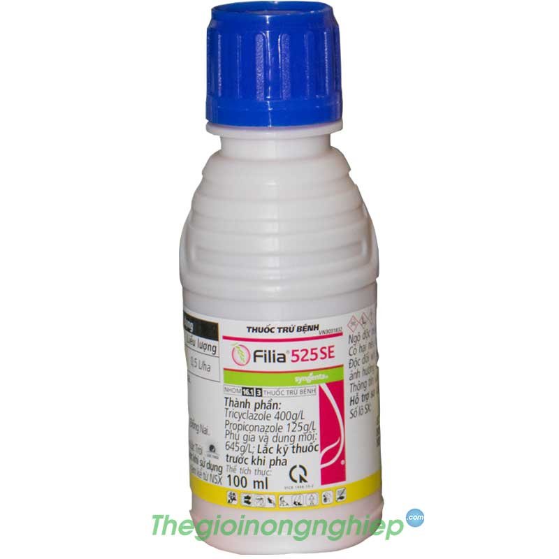 Syngenta Filia 525SE - Thuốc Trừ Bệnh Cho Cây Trồng - Đặc Trị Đạo Ôn Lá, Cổ Bông, Nhánh Gié - Trycyclazole & Propiconazole
