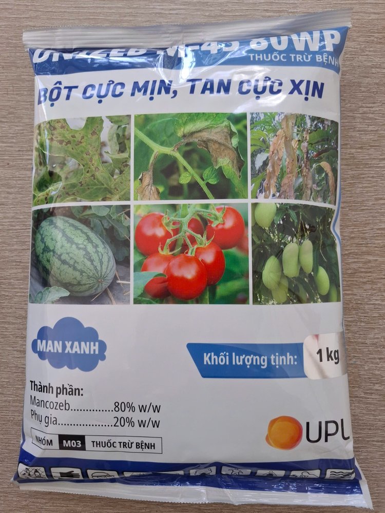 UNIZEB M - 45 80WP Xanh - Thuốc Trừ Nấm Bệnh Phổ Rộng - Mancozeb