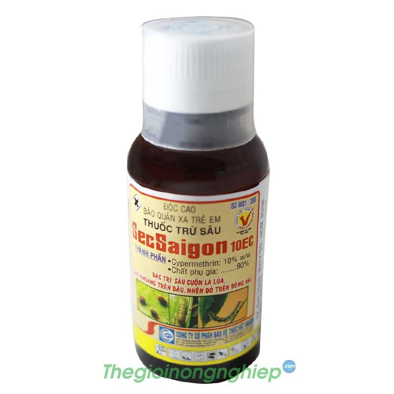 SecSaiGon 10EC 450ml -  Thuốc Đặc Trị Sâu Khoang Và Nhện Đỏ Cho Cây Trồng - Cypermethrin