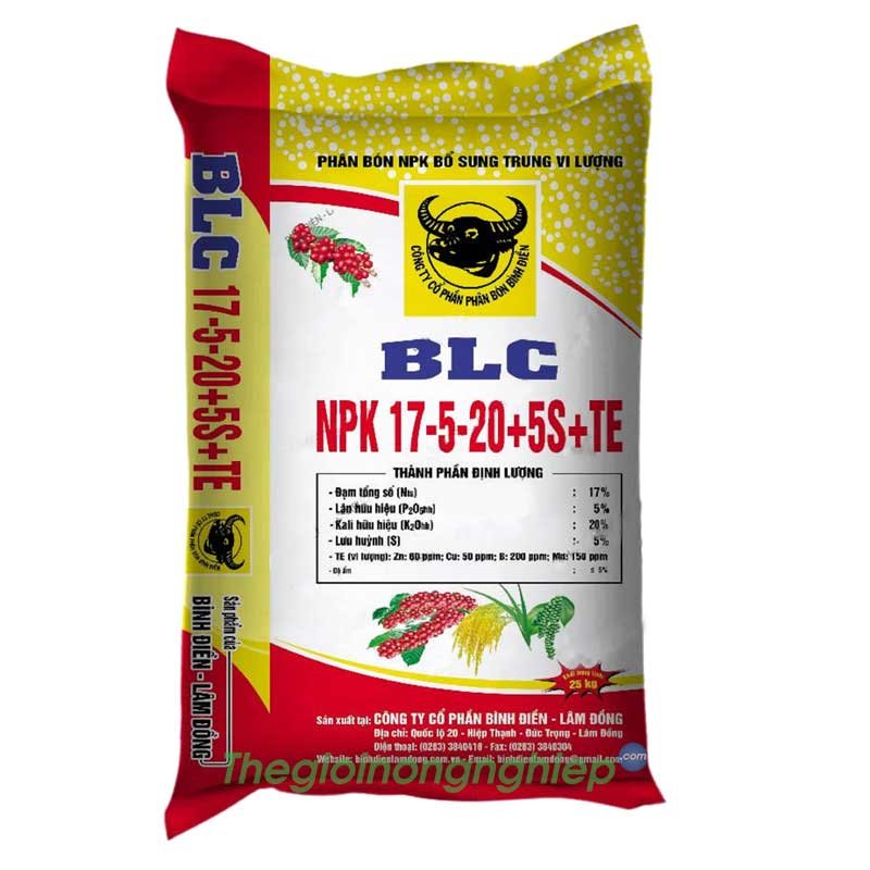 NPK Đầu Trâu 17-5-20-5S+TE