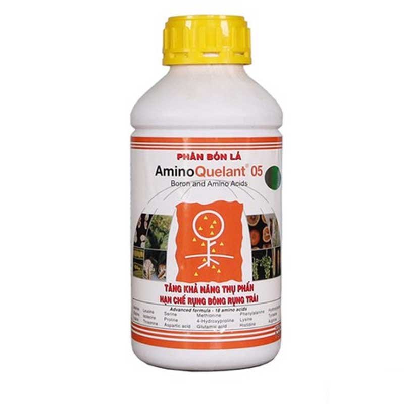Phân Bón Lá Đạm Sinh Học AminoQuelant - 05 - Tăng Cường Bo - Tăng Khả Năng Thụ Phấn - Chống Rụng Bông, Rụng Trái
