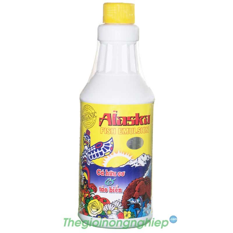 Phân Bón Cá NPK Hữu Cơ và Tảo Biển - Alaska Fish Emulsion -  Chuyên Dùng Cho Hoa & Cây Kiểng