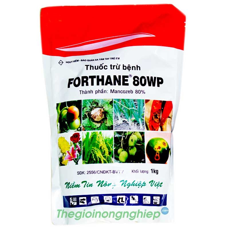 Forthane 80WP - Thuốc Đặc Trị Nhiều Loại Bệnh Cho Cây Trồng - Mancozeb
