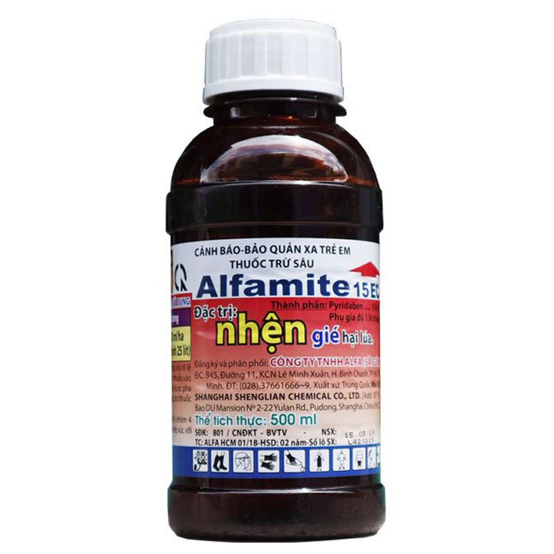 ALFAMITE 15EC - Thuốc đặc trị nhện đỏ, nhện gié, nhện lông nhung - Pyridaben