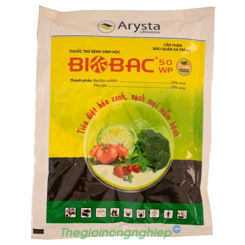 BIOBAC 50WP - Tiêu Diệt Héo Xanh, Sạch Mọi Mầm Bệnh - Bacillus Subtilis