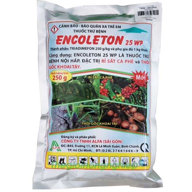 ENCOLETON 25WP - Thuốc Trừ Nấm Bệnh Nội Hấp - Đặc Trị Rỉ Sắt Cà Phê Và Thối Gốc Khoai Tây