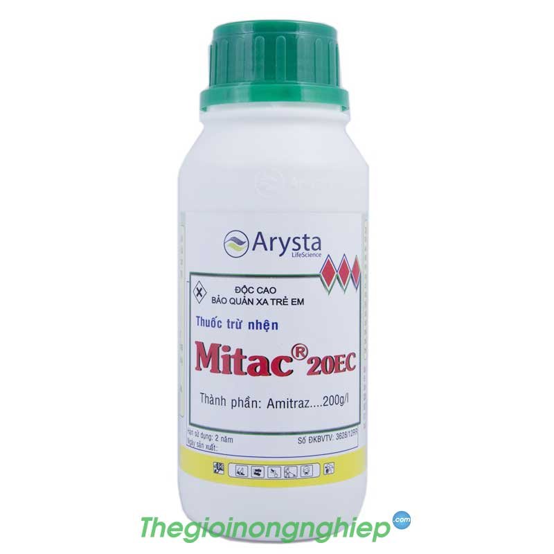 Mitac 20EC - Thuốc đặc trị các loại nhện - Amitraz - Arysta