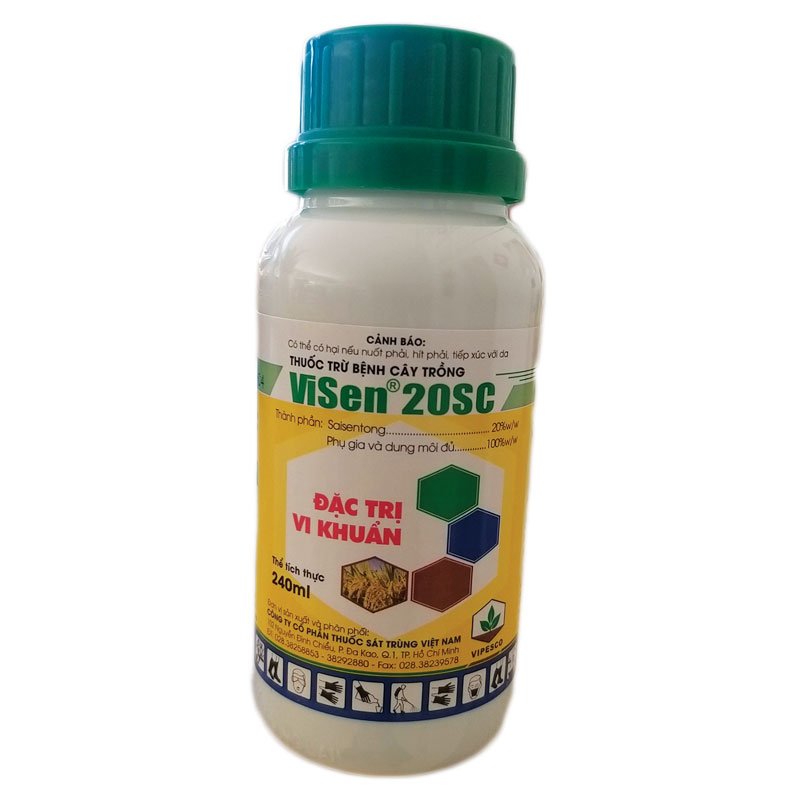 Visen 20SC - Thuốc đặc trị bệnh do vi khuẩn cho cây trồng - Saisentong