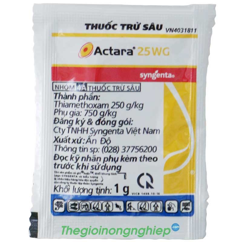 COMBO 20 gói ACTARA 25WG - Thuốc trừ sâu - Thiamethoxam - Syngenta