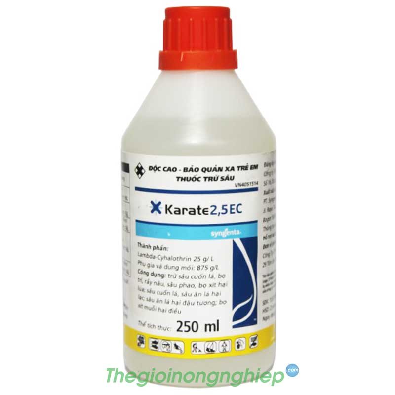 Karate 2.5EC - Thuốc Trừ Sâu Đặc Trị Sâu Cuốn Lá, Bọ Trĩ, Rầy Nâu