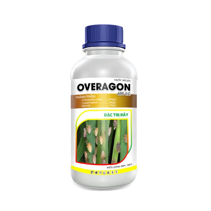 OVERAGON 695EC – Thuốc trừ sâu 3 hoạt chất - Chlorpyrifos Ethyl 575g/l + Cypermethrin 100g/l +Fipronil 20g/l