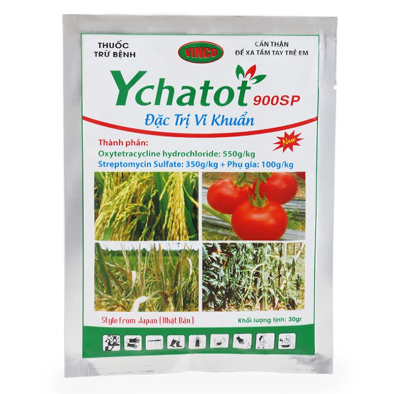 YCHATOT 900SP - Thuốc Đặc Trị Vi Khuẩn Cho Cây Trồng - Oxytetracycline hydrochloride & Streptomycin Sulfate