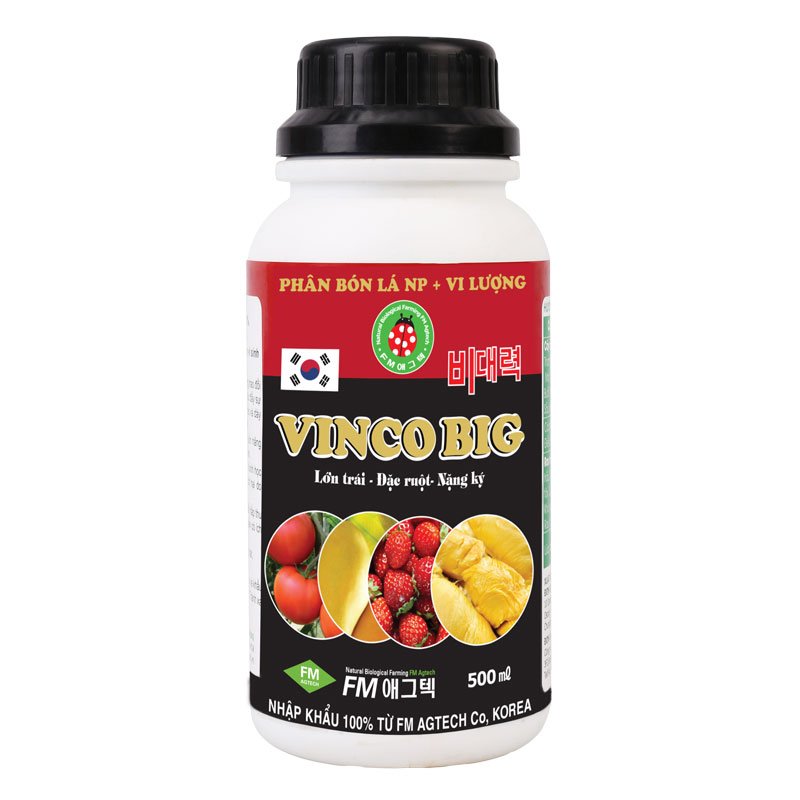 Vinco Big (Biger) - Phân Bón Hữu Cơ Sinh Học Cao Cấp - Lớn Trái, Đặc Ruột