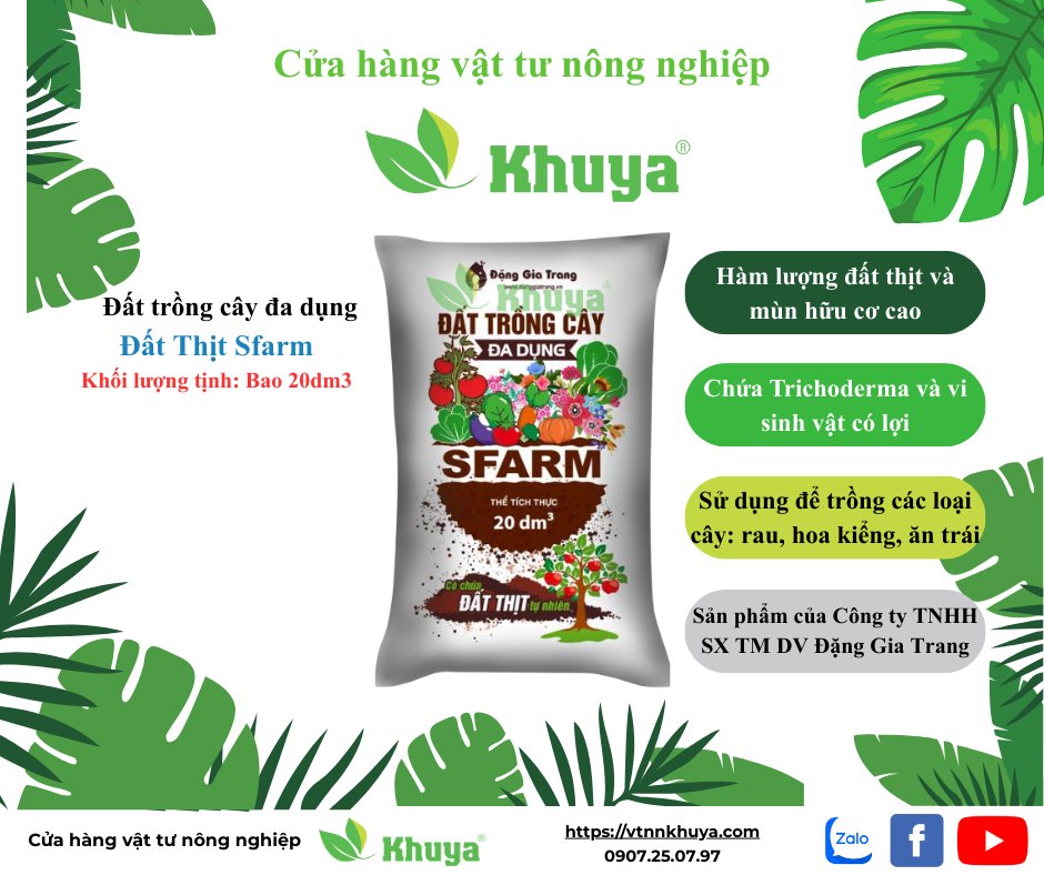 Đất thịt Sfarm đa dụng 20dm3