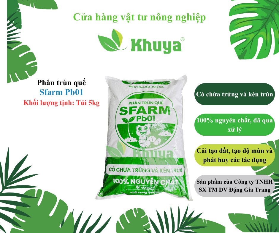 Phân trùn quế Sfarm 5kg