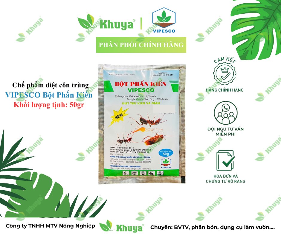Vipesco Bột phấn kiến 50gr