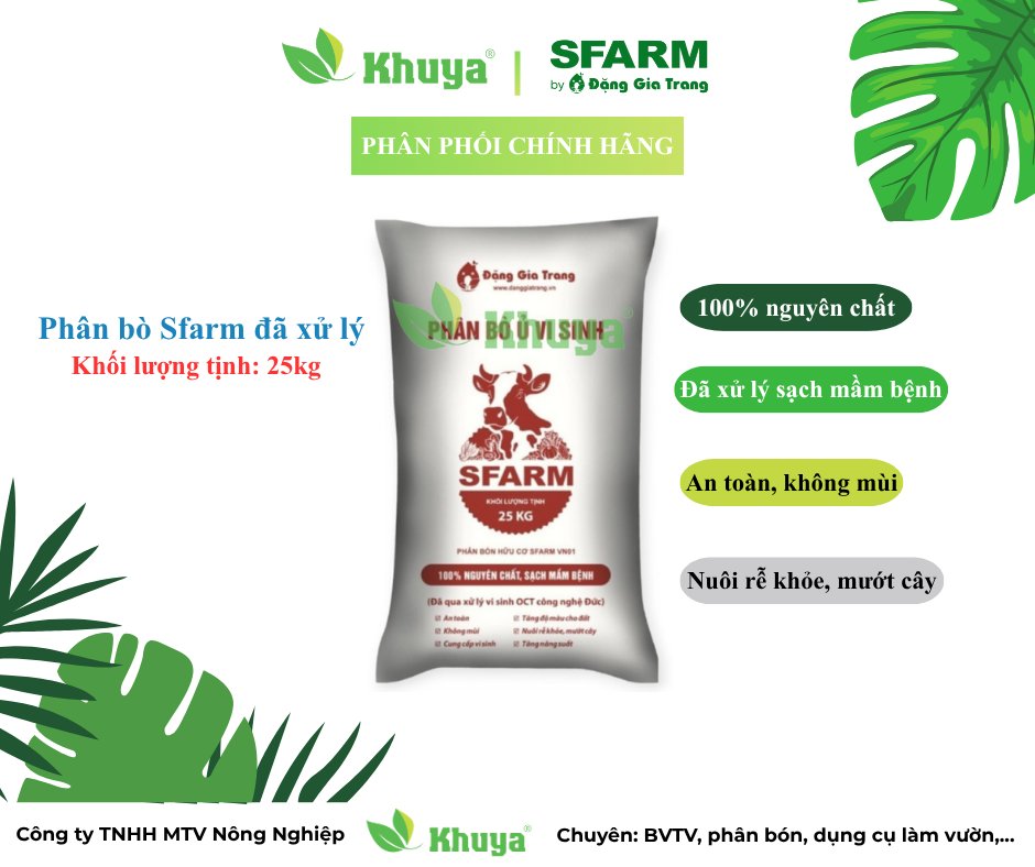 Phân bò Sfarm 25kg