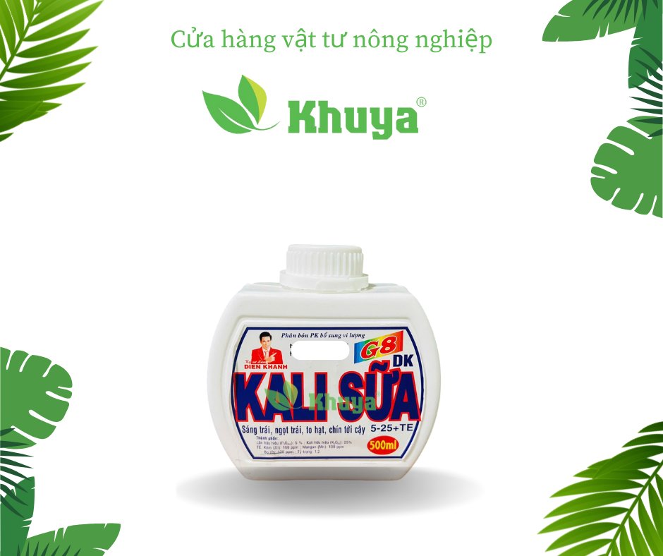 DienKhanh Kali Sữa 500ml ( Kali Sữa DK 5-25+TE 0.5 lít )