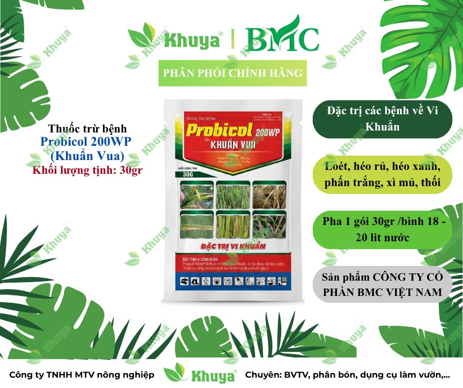 Probicol 200WP Khuẩn Vương 30gr