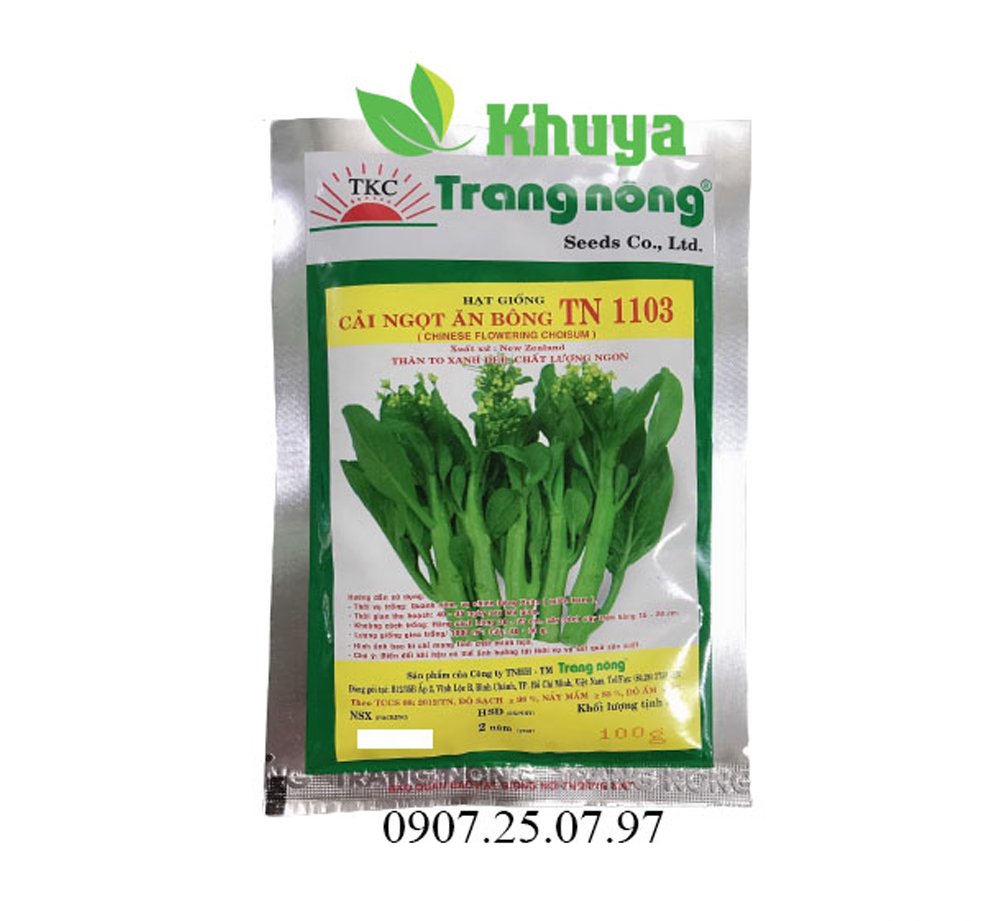 Cải ngọt ăn bông Trang Nông