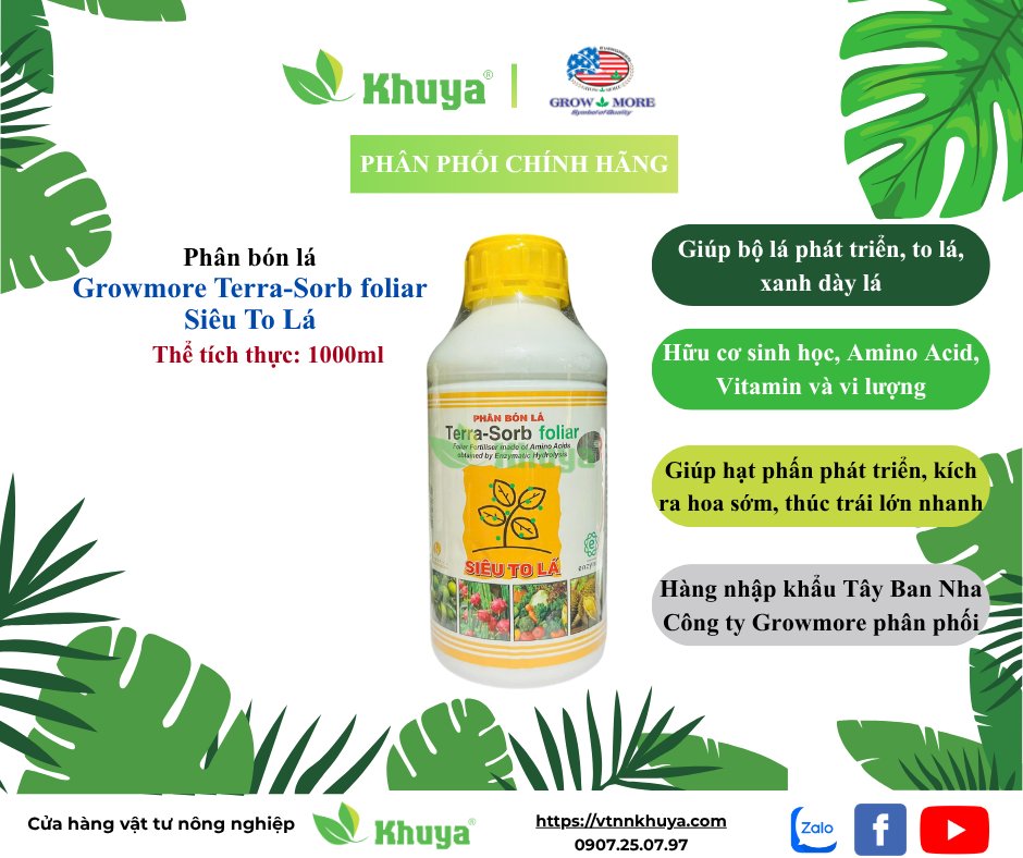 Growmore Terra Sorb Foliar 1 lít