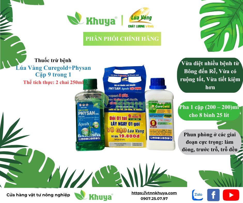 LV Curegold Physan cặp 9 trong 1