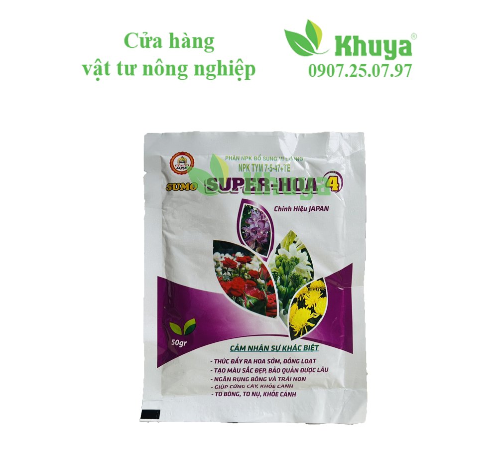 Sumo Super Hoa 4 gói 50gr