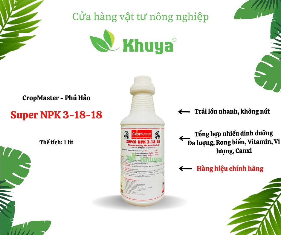 Super NPK 3-18-18 Lít