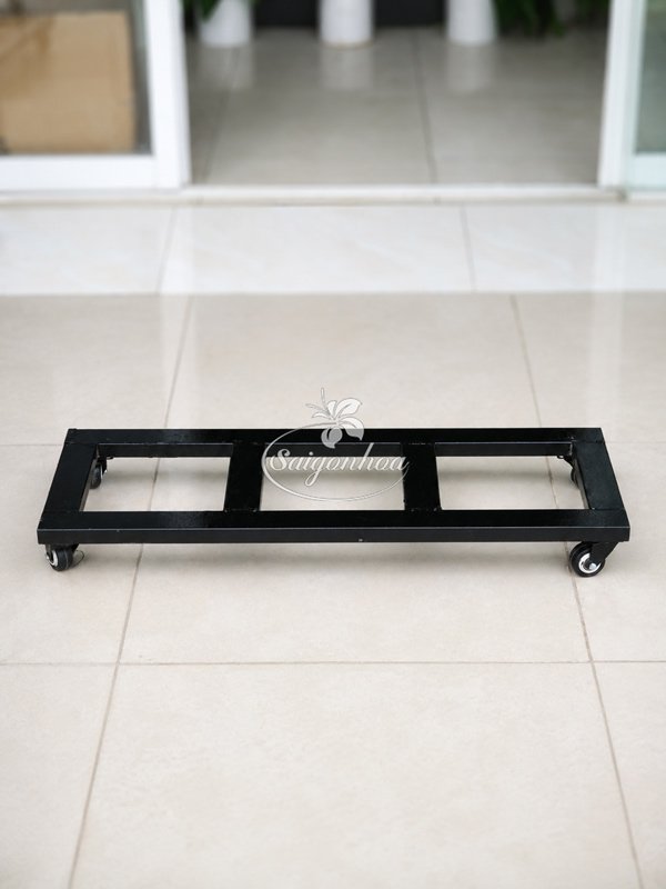 Chân Đế Sắt Bánh Xe Chữ Nhật 80x30cm