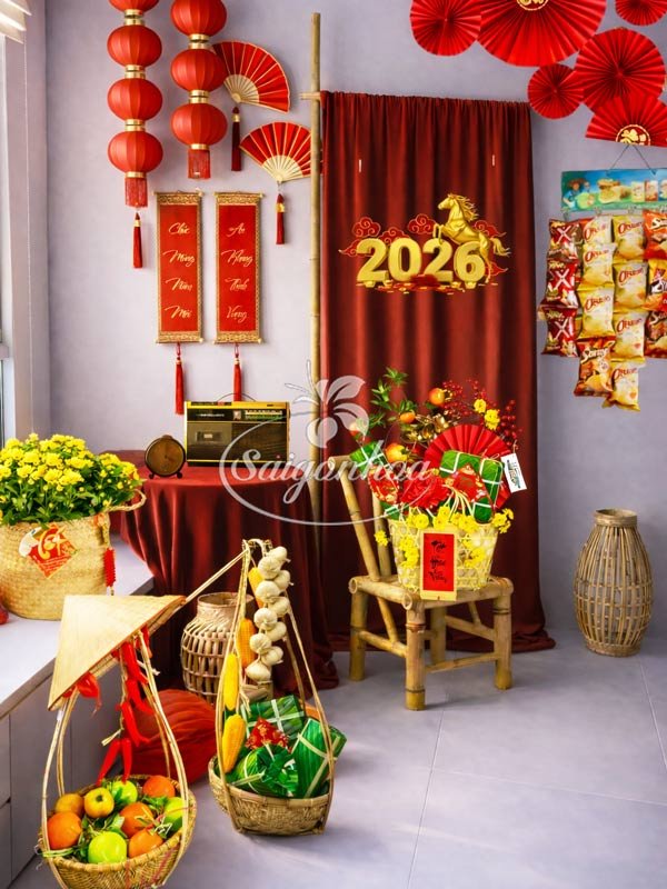 Combo Hoa Tết Góc Đón Xuân Gia Đình