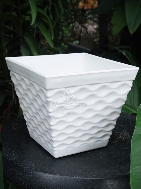 Chậu Nhựa Mắt Lưới Vuông 21